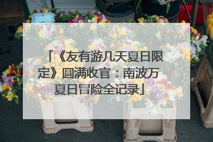 《友有游几天夏日限定》圆满收官：南波万夏日冒险全记录