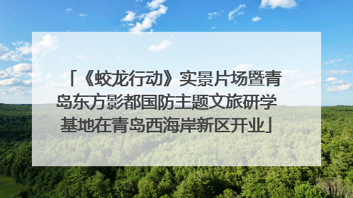 《蛟龙行动》实景片场暨青岛东方影都国防主题文旅研学基地在青岛西海岸新区开业