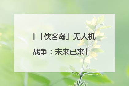 「侠客岛」无人机战争：未来已来