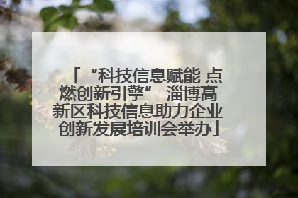 “科技信息赋能 点燃创新引擎” 淄博高新区科技信息助力企业创新发展培训会举办
