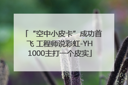 “空中小皮卡”成功首飞 工程师说彩虹-YH1000主打一个皮实