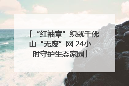“红袖章”织就千佛山“无废”网 24小时守护生态家园