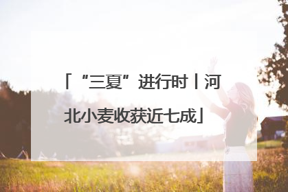 “三夏”进行时丨河北小麦收获近七成