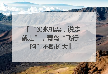 “买张机票，说走就走”，青岛“飞行圈”不断扩大