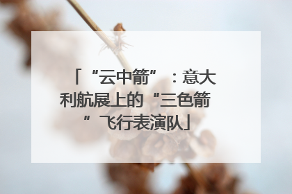 “云中箭”：意大利航展上的“三色箭”飞行表演队