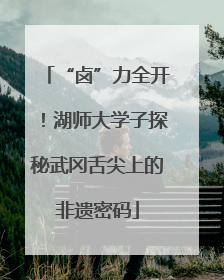 “卤”力全开！湖师大学子探秘武冈舌尖上的非遗密码