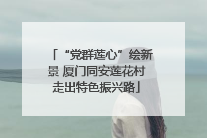 “党群莲心”绘新景 厦门同安莲花村走出特色振兴路