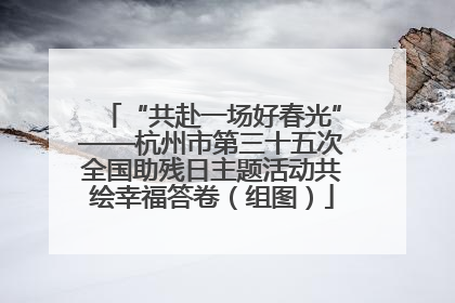 “共赴一场好春光”——杭州市第三十五次全国助残日主题活动共绘幸福答卷（组图）
