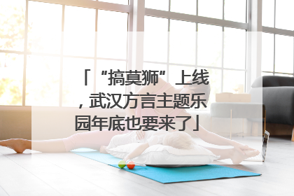 “搞莫狮”上线，武汉方言主题乐园年底也要来了