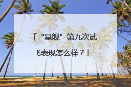 “星舰”第九次试飞表现怎么样？