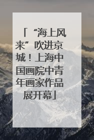 “海上风来”吹进京城！上海中国画院中青年画家作品展开幕