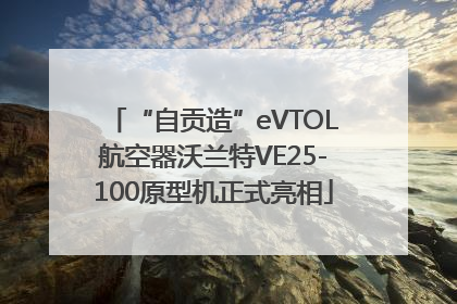 “自贡造”eVTOL航空器沃兰特VE25-100原型机正式亮相