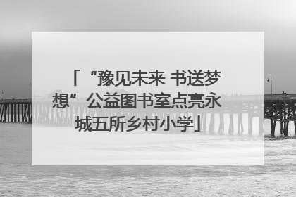 “豫见未来 书送梦想”公益图书室点亮永城五所乡村小学
