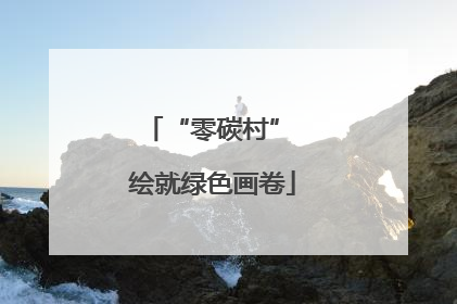 “零碳村” 绘就绿色画卷