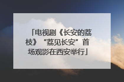 电视剧《长安的荔枝》“荔见长安”首场观影在西安举行