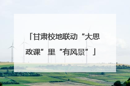 甘肃校地联动“大思政课”里“有风景”
