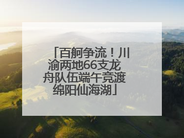 百舸争流！川渝两地66支龙舟队伍端午竞渡绵阳仙海湖