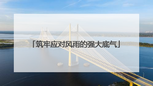筑牢应对风雨的强大底气