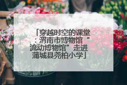 穿越时空的课堂：渭南市博物馆“流动博物馆”走进蒲城县尧柏小学