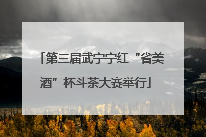 第三届武宁宁红“省美酒”杯斗茶大赛举行