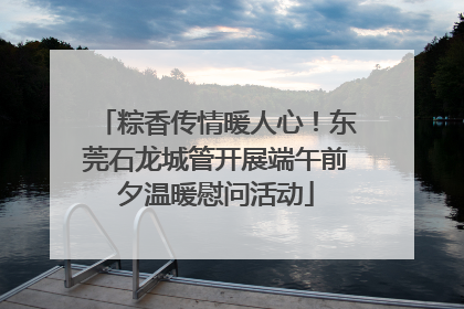 粽香传情暖人心！东莞石龙城管开展端午前夕温暖慰问活动
