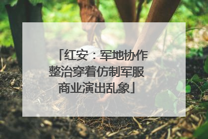 红安：军地协作整治穿着仿制军服商业演出乱象