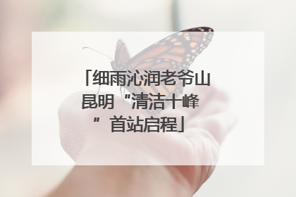 细雨沁润老爷山 昆明“清洁十峰”首站启程