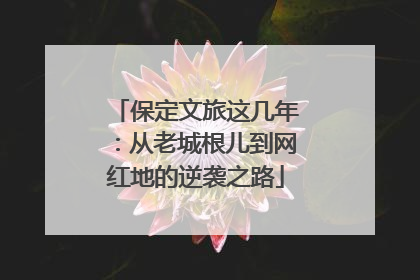 保定文旅这几年：从老城根儿到网红地的逆袭之路