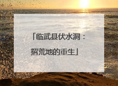 临武县伏水洞：撂荒地的重生