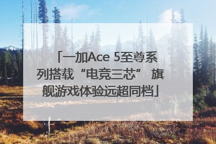 一加Ace 5至尊系列搭载“电竞三芯” 旗舰游戏体验远超同档