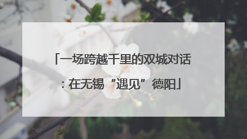 一场跨越千里的双城对话：在无锡“遇见”德阳