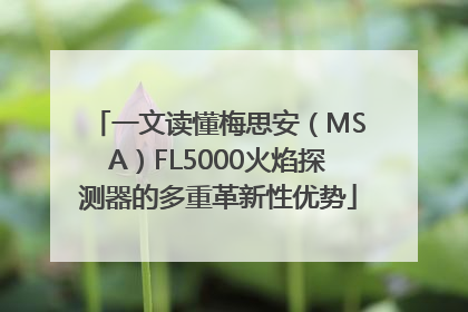 一文读懂梅思安（MSA）FL5000火焰探测器的多重革新性优势