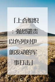 上合组织：强烈谴责以色列对伊朗发动的军事打击