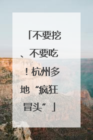 不要挖、不要吃！杭州多地“疯狂冒头”