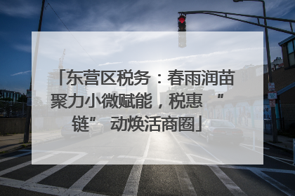 东营区税务：春雨润苗聚力小微赋能，税惠 “链” 动焕活商圈