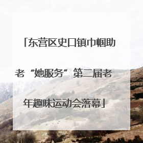 东营区史口镇巾帼助老“她服务”第二届老年趣味运动会落幕