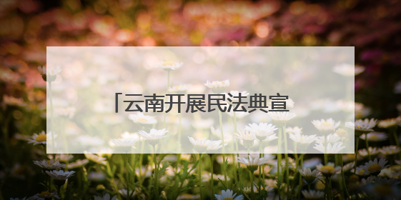 云南开展民法典宣传赋能边疆高质量发展 法治种子在云岭大地生根发芽