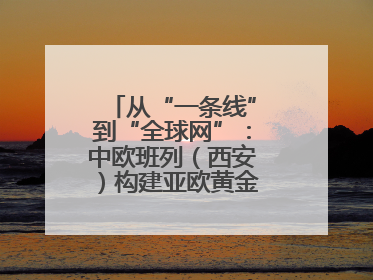 从“一条线”到“全球网”：中欧班列（西安）构建亚欧黄金物流大通道