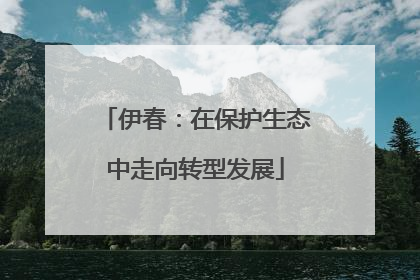 伊春：在保护生态中走向转型发展