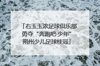 右玉玉浓足球俱乐部勇夺“奔跑吧·少年”朔州少儿足球桂冠