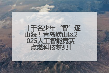 千名少年‘智’逐山海！青岛崂山区2025人工智能竞赛点燃科技梦想