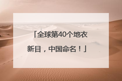 全球第40个地衣新目，中国命名！
