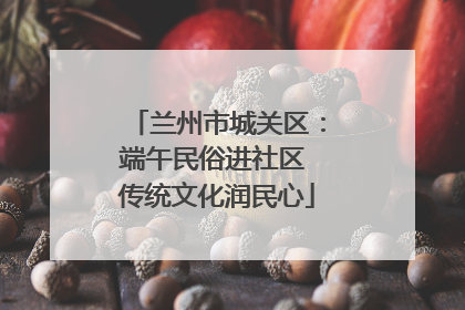 兰州市城关区：端午民俗进社区 传统文化润民心