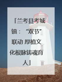 兰考县考城镇：“双节”联动 厚植文化根脉铸魂育人