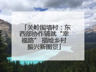 关岭围墙村：东西部协作铺就“幸福路” 描绘乡村振兴新图景