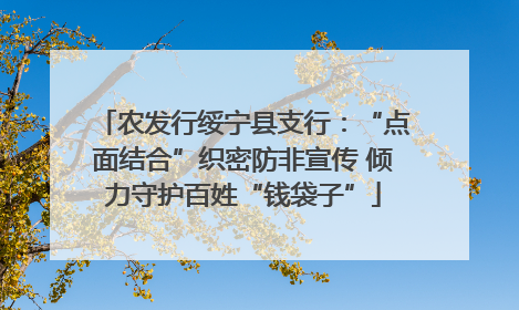 农发行绥宁县支行：“点面结合”织密防非宣传 倾力守护百姓“钱袋子”