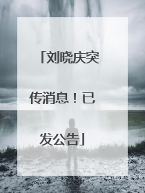 刘晓庆突传消息！已发公告
