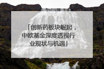 创新药板块崛起，中欧基金深度透视行业现状与机遇