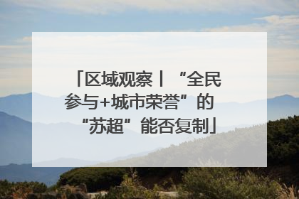 区域观察丨“全民参与+城市荣誉”的“苏超”能否复制