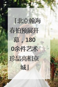 北京翰海春拍预展开幕，1800余件艺术珍品亮相京城